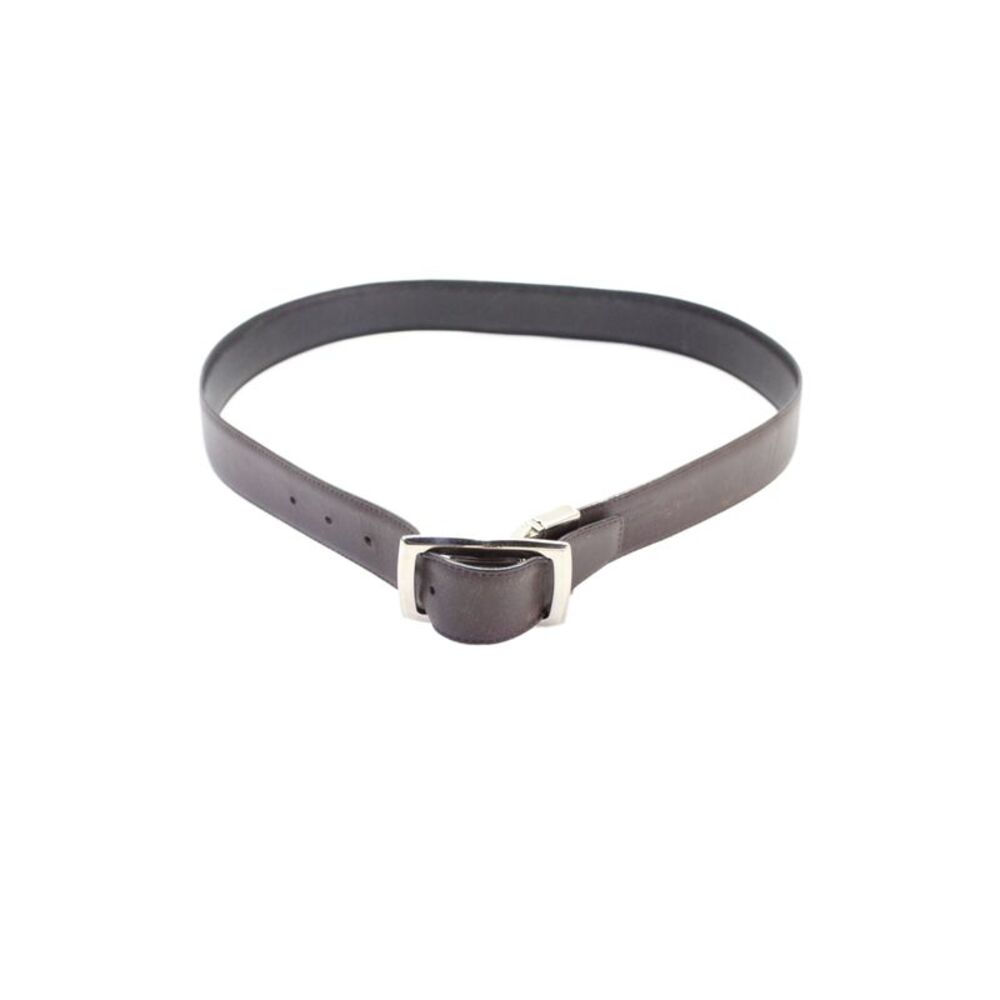 Bally Mens Leather Reversible Adjustable Buckled Belt Black Size 36